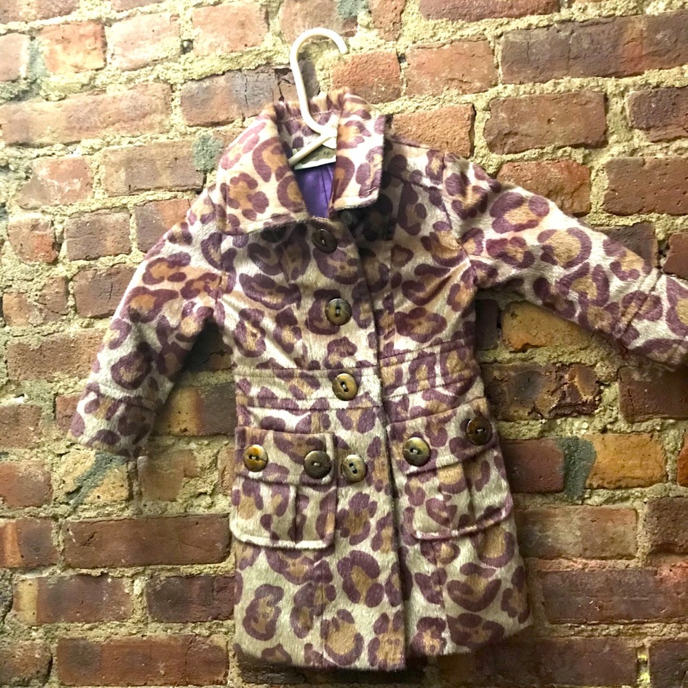 My vintage baby leopard print baby trench coat